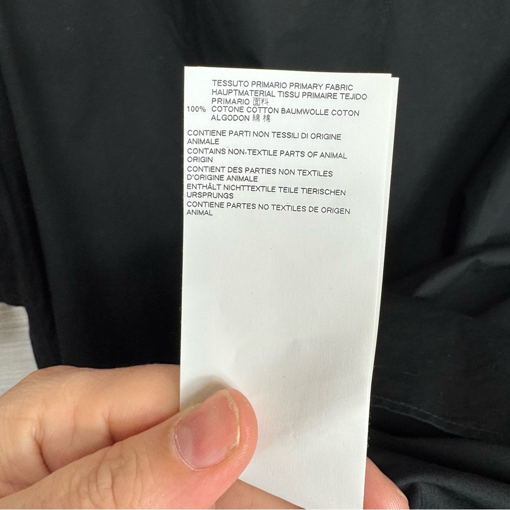 MM6 Maison Margiela Black Cotton Minimalist Lagenlook Tunic Dress 48 - Picture 8 of 10